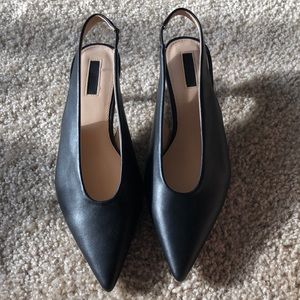 Black Kitten Heels Never Worn